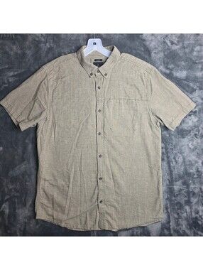 prAna Short Sleeve Button Up Slim Fit Men's XL